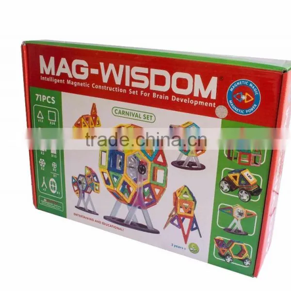 Plastic Magnetic Building Blocks for DIY Educational Toys photo-4