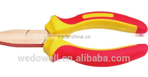 Non Sparking Insulated Tools Injection Flat Nose Pliers With All Size