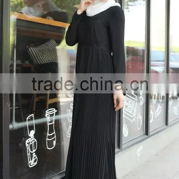 China Purple Maxi Muslim Dresses for Islamic Women photo-3