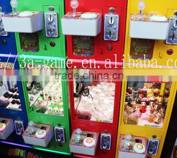 New Design Mini House 4 Parts of Claw Crane Machine Arcade Game for Gift Coin Selector Game photo-3