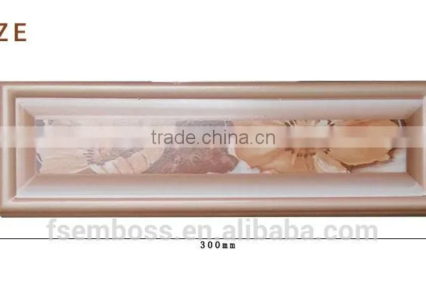 Inkjet Ceramic Relief Decor Border/listello Macthing Wall Tile Length 260/300/350mm photo-6