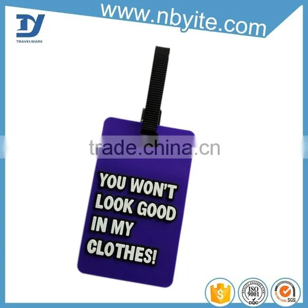 Fashion Custom Gift Airplane Soft Pvc Luggage Tags photo-4
