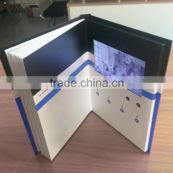 High-end and Creative 5 Inch Hybrid Book,video Book ,lcd Hybrid Video Book photo-3