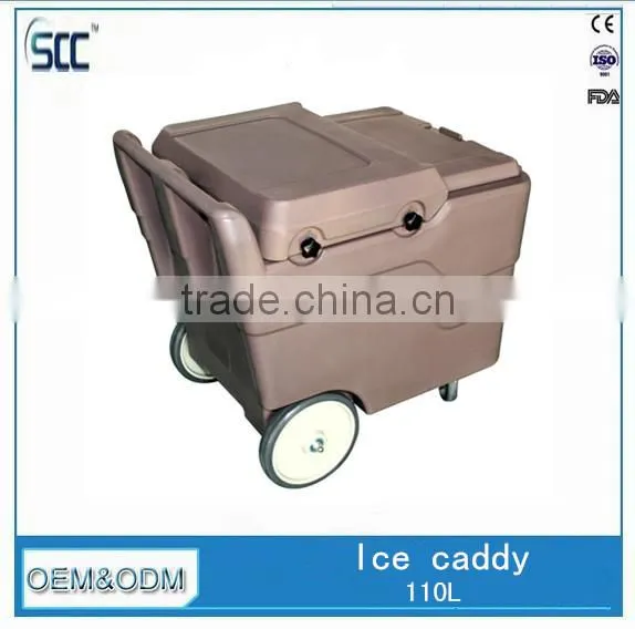110L Plastic Ice Cool Carts, Ice Storage Carts for Cooling photo-3