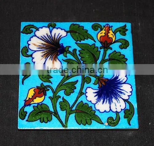 Amazingly Crafted Handmade Blue Pottery Tiles