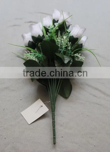 18 Heads Decoration Cheap Artificial Flower Rose Bud photo-6