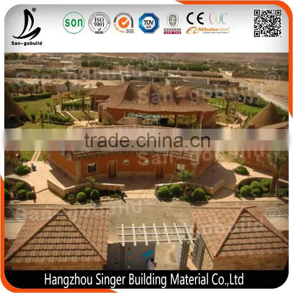 Zhejiang Roofing Materials Factory High Quality Stone Coated Metal Roof Tile photo-3