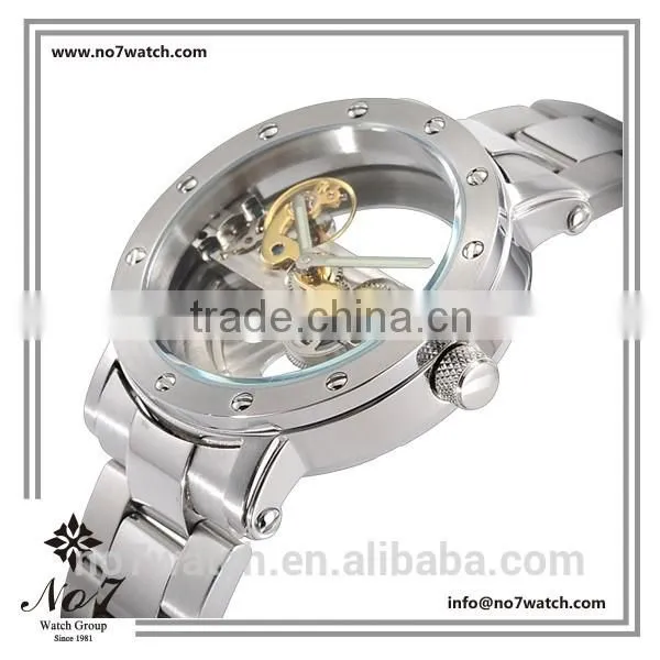 Unisex Mechanical Automatic Movement Stainless Steel Watch With 5 ATM Water Resistant photo-2