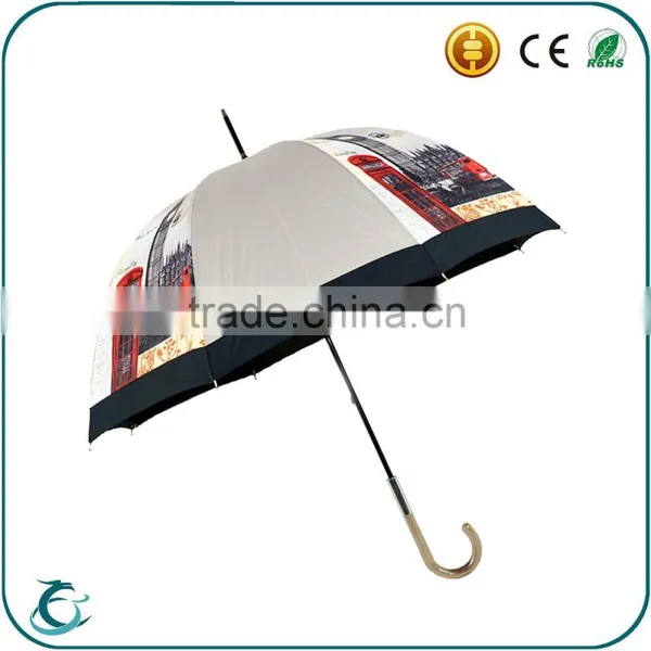 Shenzhen Umbrella Factory Sell Painting Straight Umbrella/High Quality Advertising Umbrella
