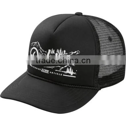 Promotional Screen Printed Foam Mesh Trucker Cap, Custom Curve Bill Snapback Cap Quality Choice