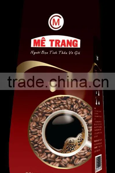 ARABICA ROBUSTA ROASTED COFFEE BEANS - ME TRANG BRAND - AR Label