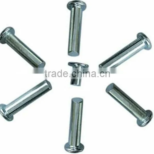 Metal galvanized flat head solid rivets