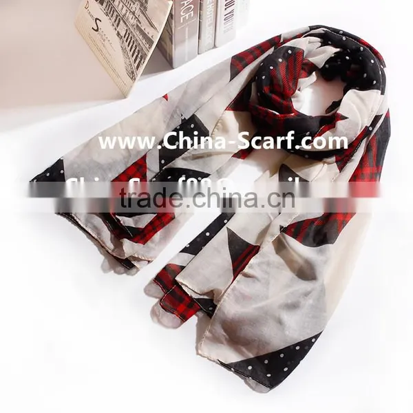 Wholesale Dot Viscose Scarf