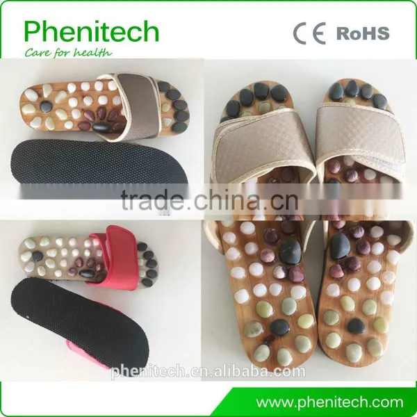 Natural Stone Massage Slipper Foot Massage Shoes for Multicolor Choice photo-2