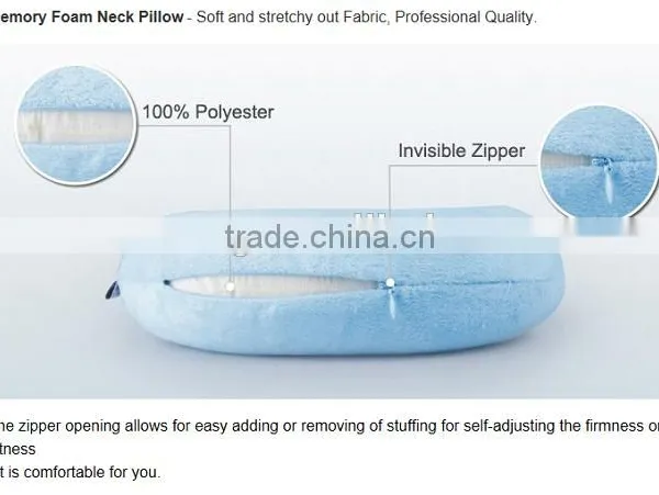 Factory Price Crazing Selling High Quality Guaranteed Popular U Shape Travel Memory Foam Neck Pillow photo-6