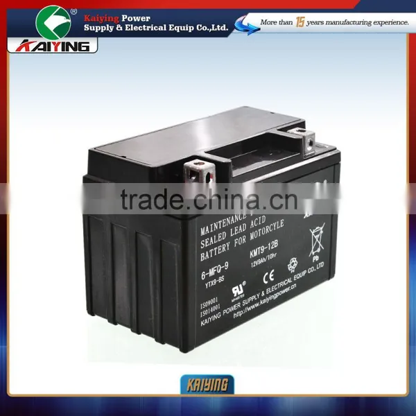 12V9AH Sealed Motorcycle Battery Rechargeable Battery YTX9L-BS