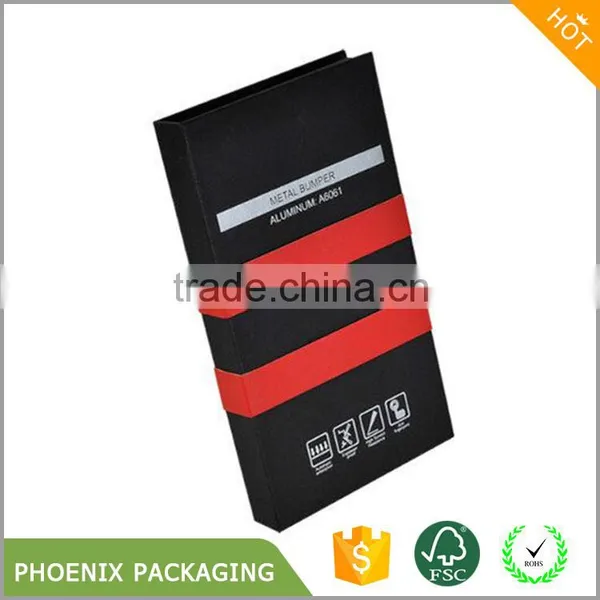 Luxury Black Matt Box With Silver Foil Stamp for IPhone Cases photo-5