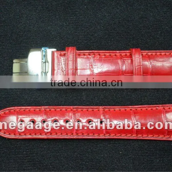 Luxury Real Alligator 20mm Leather Watch Band Leather Watch Strap photo-3