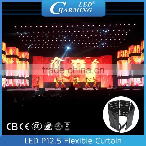 Outdoor Led Advertising Display Screen Cheap Price/flexible Led Screen for Stage Back Light photo-6