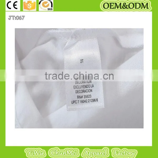 2015 Printing T-shirt White t Shirt Rabbit Girl t Shirt Baby Clothes Wholesale Price Organic Kids photo-2