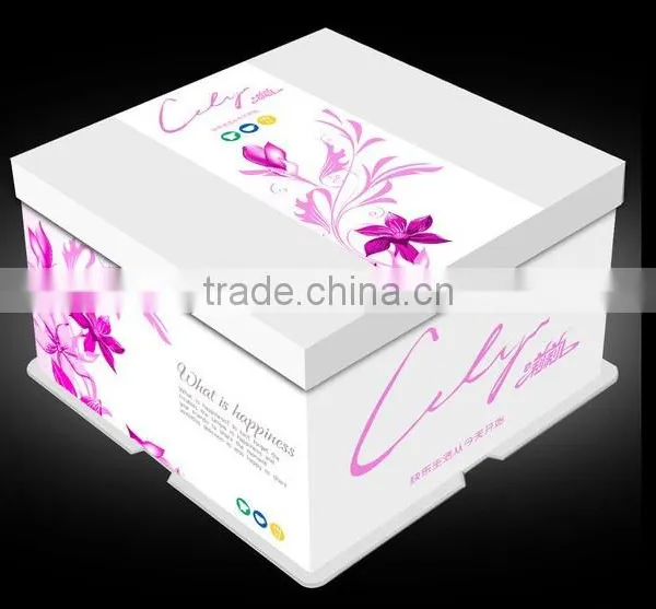 Custom Size Logo Printing Cake Boxes Wedding photo-6