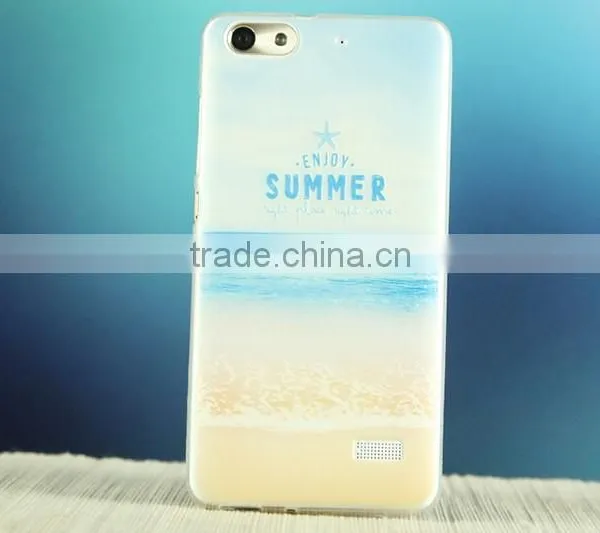 TPU PC UV Printing Gril Image For HuaWei Honor 4C photo-4