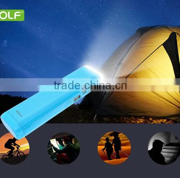 7800MAH Dual Outputs Mosaic Power Bank Portable Charger Universal Charger With Bright LED Torch photo-4