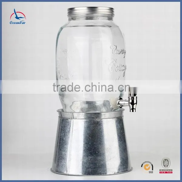 Wholesale Market Glass Mason Jar Dispenser Cheap Price Glass Honey Dispenser photo-2