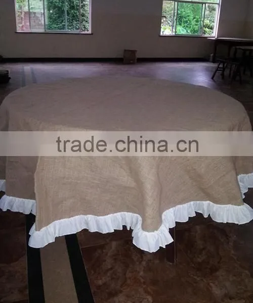 100% Jute Tablecloth for Weeding