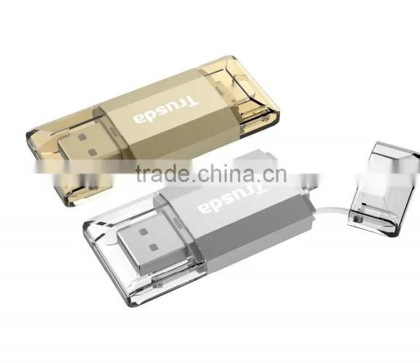 Trusda MFi IStorage Otg Usb Flash Drive Dual USB Smartphone Gmobi Mfi Flash Drive IStick Pro USB Flash Drive photo-3
