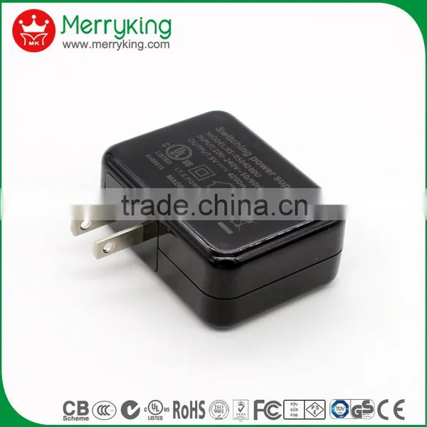 Packed in Double Blister 5voltage 2a 2.1a Usb Wall Charger With 150cm Cable photo-3