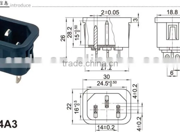 12 Volt 3.5*1.3mm Dc Adapter Connector via Power Cable,Mini DC Power Jack photo-2