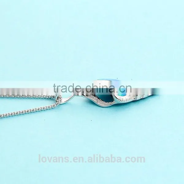 Latest Imitation Jewellery Designs For Blue Opal Stone Pendant Design photo-5