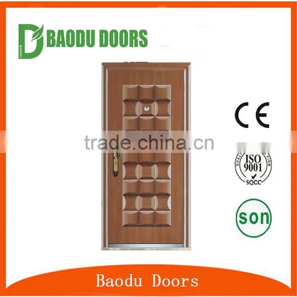 High Quality Main Iron Single Door Design Steel Security Single Door photo-5