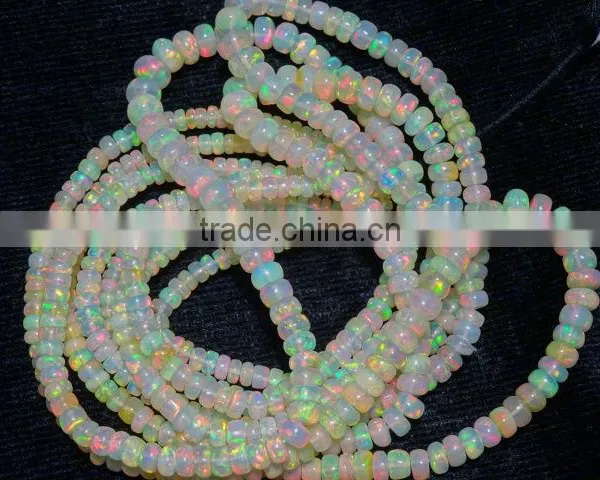 ethiopian opal rondelle beads