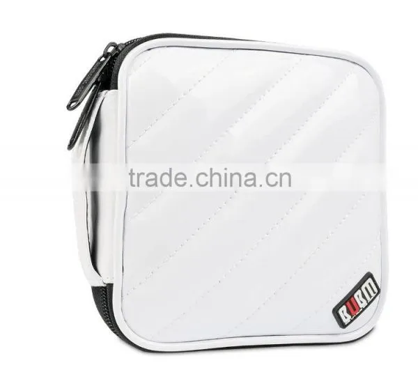 PU Leather White Square CD Bag,DVD VCD Case,Cute CD Case photo-4
