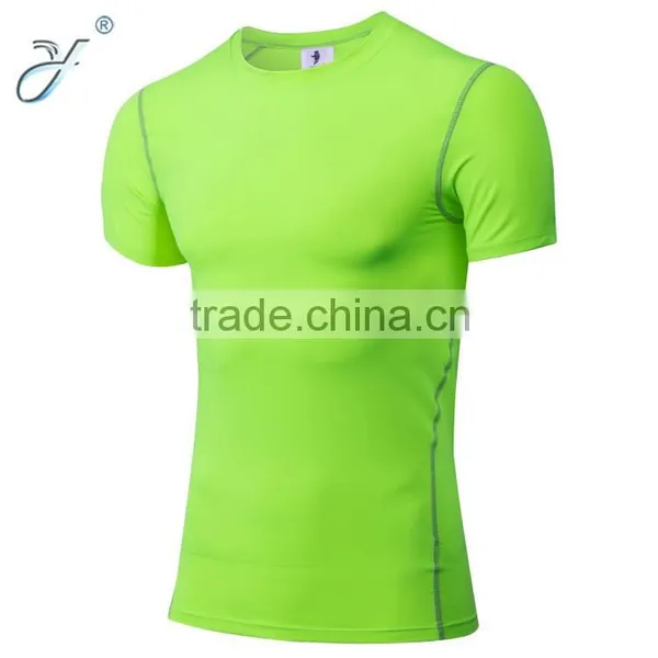 Dri Fit Men's O-neck Short Sleeve Fitness Muscle Tee Shirts photo-4