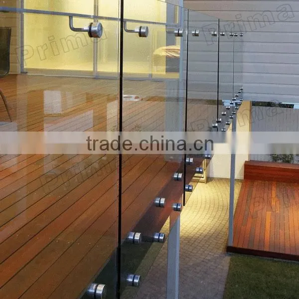 Frameless Patterned Glass Sheet Design For Glass Panel Installed For Terrace Glass Fence photo-4