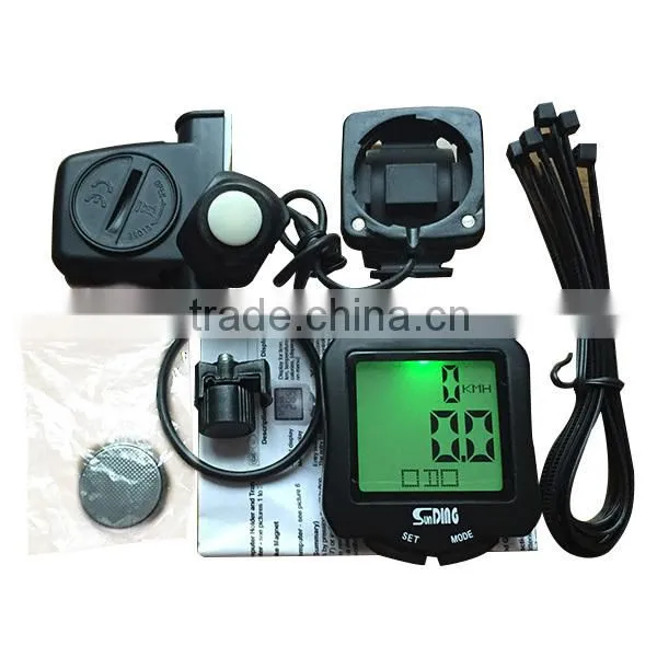bicycle speed meter with backlight