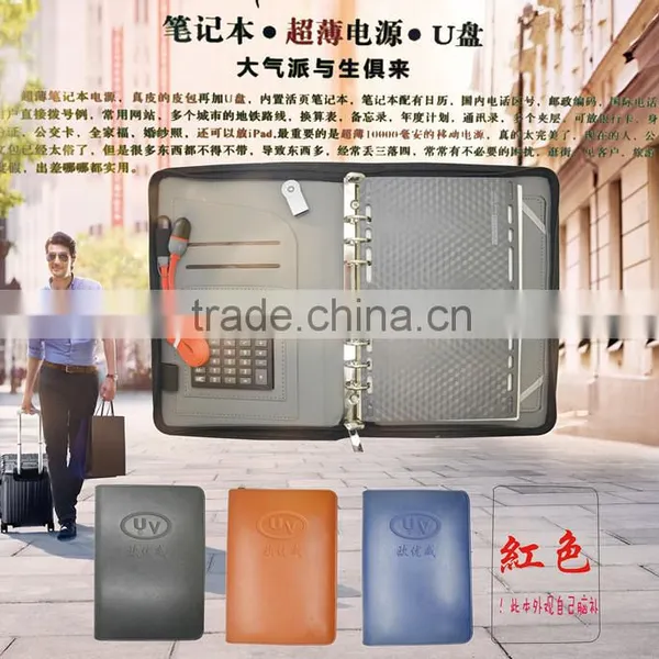 Mulit-fuction Factory Direct Business Zippered Leather Portfolio photo-5