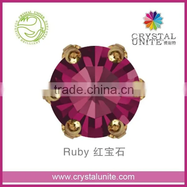 U1038CS Original China Crystal Unite Lead Free Chaton in Crown Setting, Sew on Stone photo-6