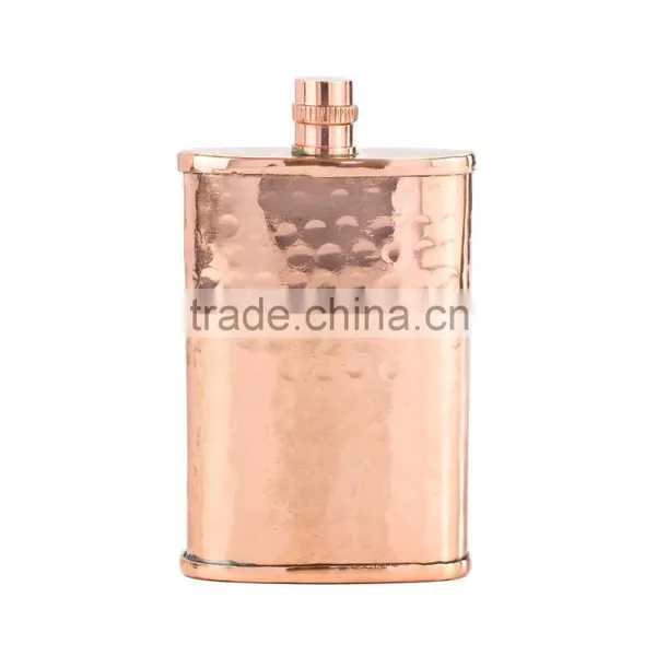 HAMMERED FOOD SAFE PURE COPPER PLAIN FLASKS FOR WINE & LIQUOR WINE BOTTLE ,BEAR BOTTLE WHISKY FLASK 100% PURE COPPER PITCHER