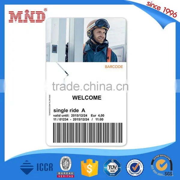 MDP359 Laminated PVC Card With Card Number and Barcode QR Code photo-6