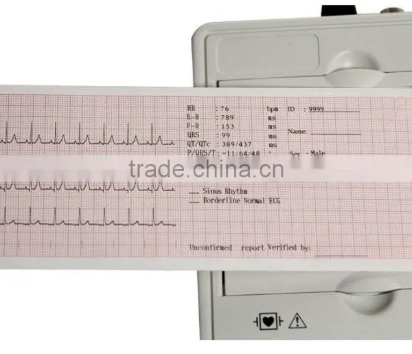 3 Channel 12 Lead Color Screen ECG EKG Machine Electrocardiograph by Wholesale Price photo-4