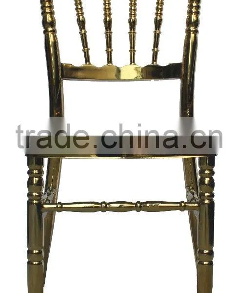 good quality Elegant Strong Never Rusty Stackable steel Napoleon Chair