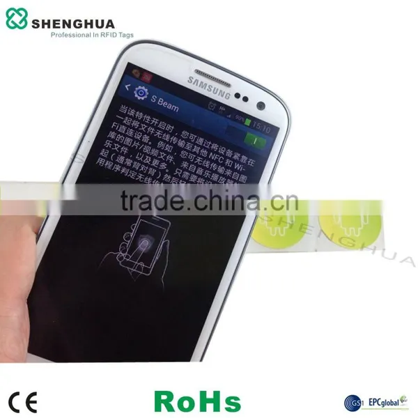 Rfid 13.56mhz Nfc Sticker F08 Nfc Coin Tag Iso 14443a Smart Rfid Label photo-4