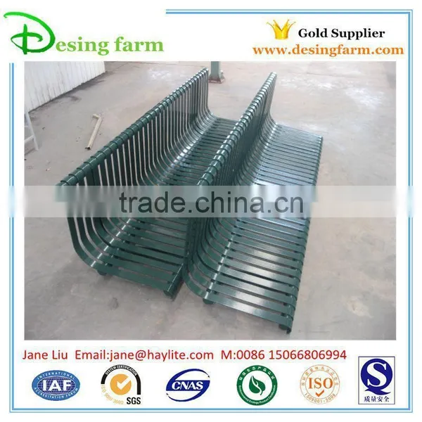 Outdoor Metal Park Bench With Parts and Leg