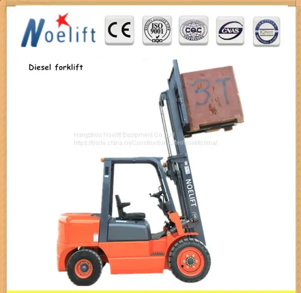Noelift Brand 3t 3m Lift Height Diesel Forklift Truck for Sale