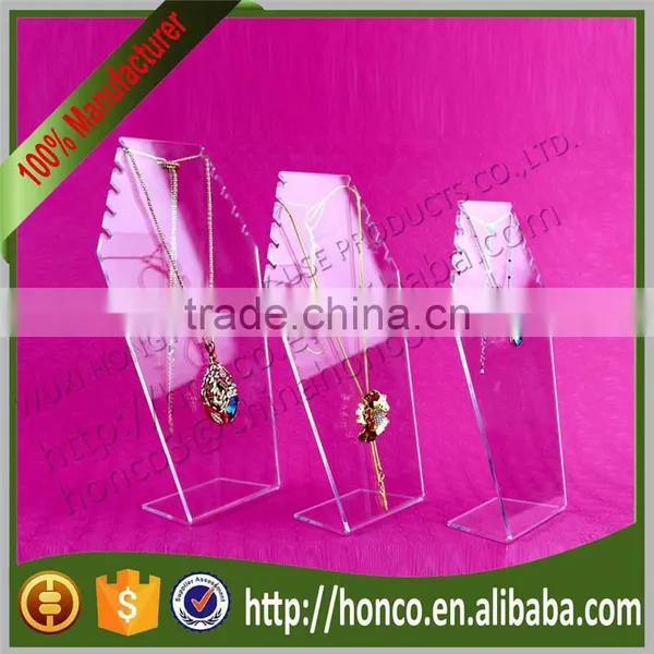 Cheap Price Acrylic Necklace Display Jewelry Stand Rack photo-4