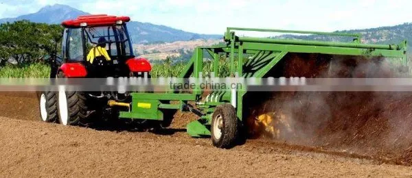 Hot Sale New Design Tractor Towed Hydraulic Compost Turner Windrow Turner Windrow Mixer With CE Cetification photo-2